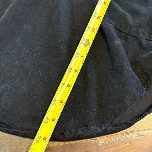 CP Shades Womens Black Tunic Shirt Dress Micro Corduroy Long Sleeve Lagenlook XS - Picture 8 of 9